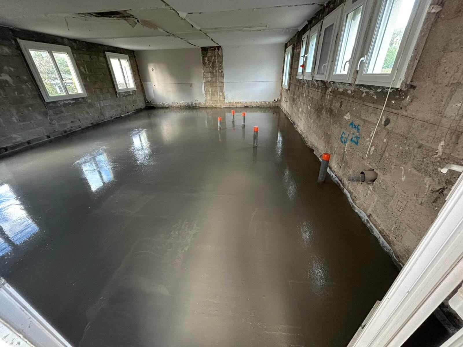 Plancher béton chantier